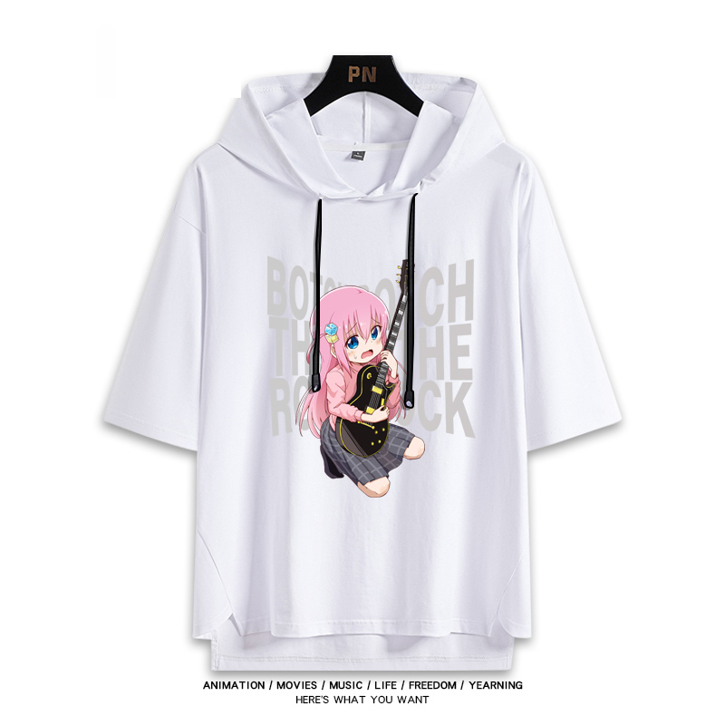 孤獨搖滾新款 親子情侶男女款連帽短袖T恤-ZUIHANG SHOP