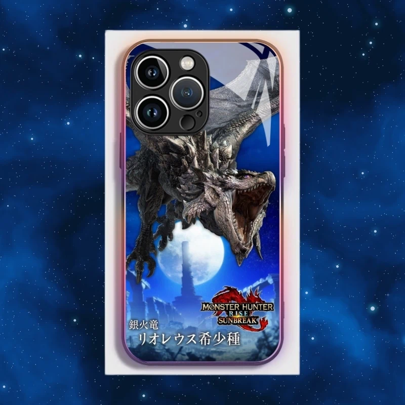 魔物獵人智能夜光玻璃手機殼