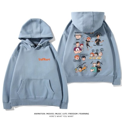 排球少年新款 親子情侶男女款連帽衛衣-ZUIHANG SHOP