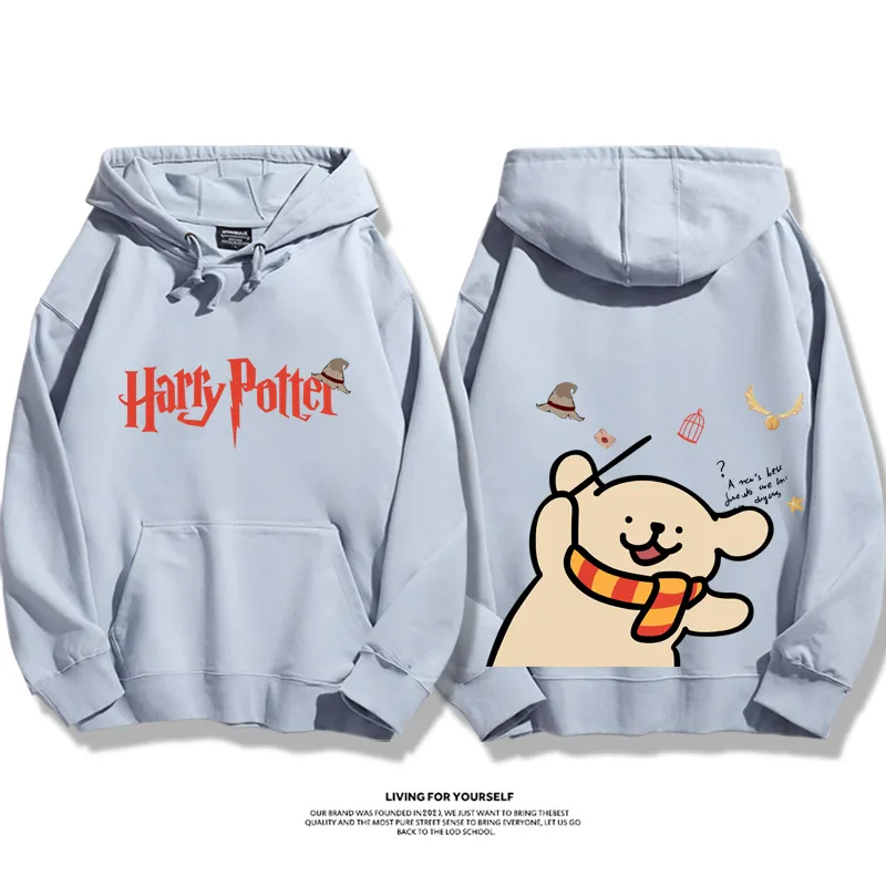 線條小狗 X 哈利波特聯名 親子情侶男女款連帽衛衣-ZUIHANG SHOP