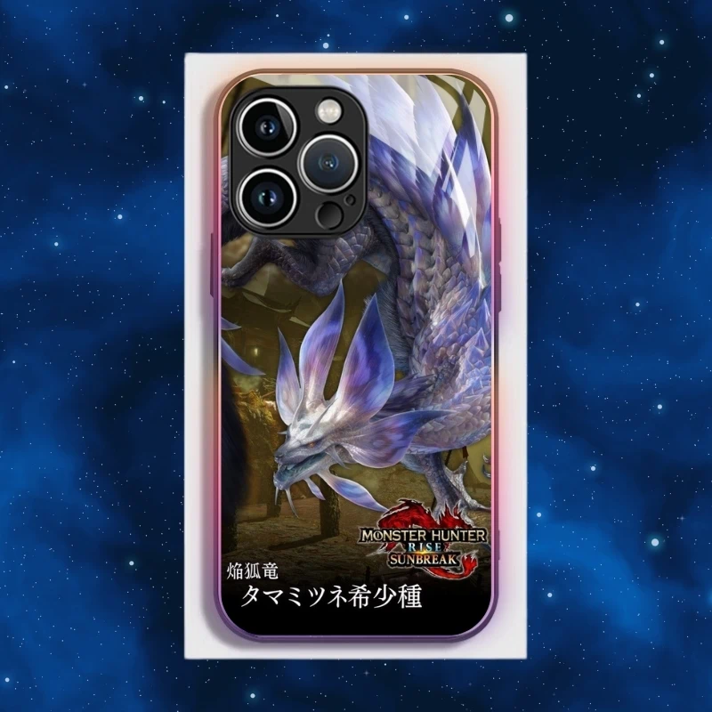 魔物獵人智能夜光玻璃手機殼