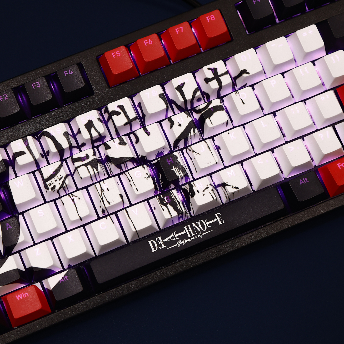 死亡筆記Death Note透光RGB108鍵標準配列衛星軸鍵帽-ZUIHANG SHOP
