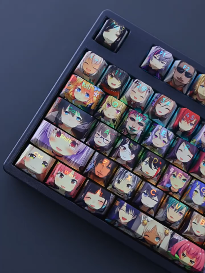 彩虹社全角色透光RGB108鍵標準配列衛星軸鍵帽