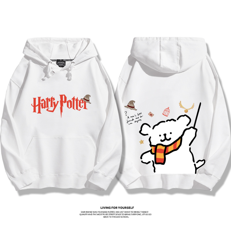 線條小狗 X 哈利波特聯名 親子情侶男女款連帽衛衣-ZUIHANG SHOP