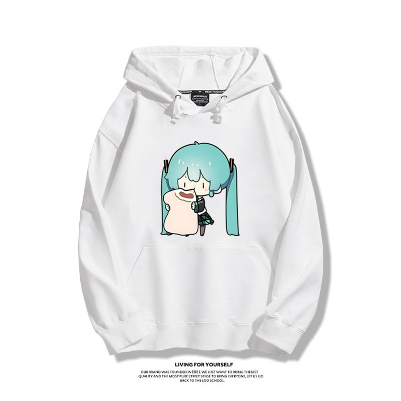 初音未來 秋冬新款 親子情侶男女連帽衛衣