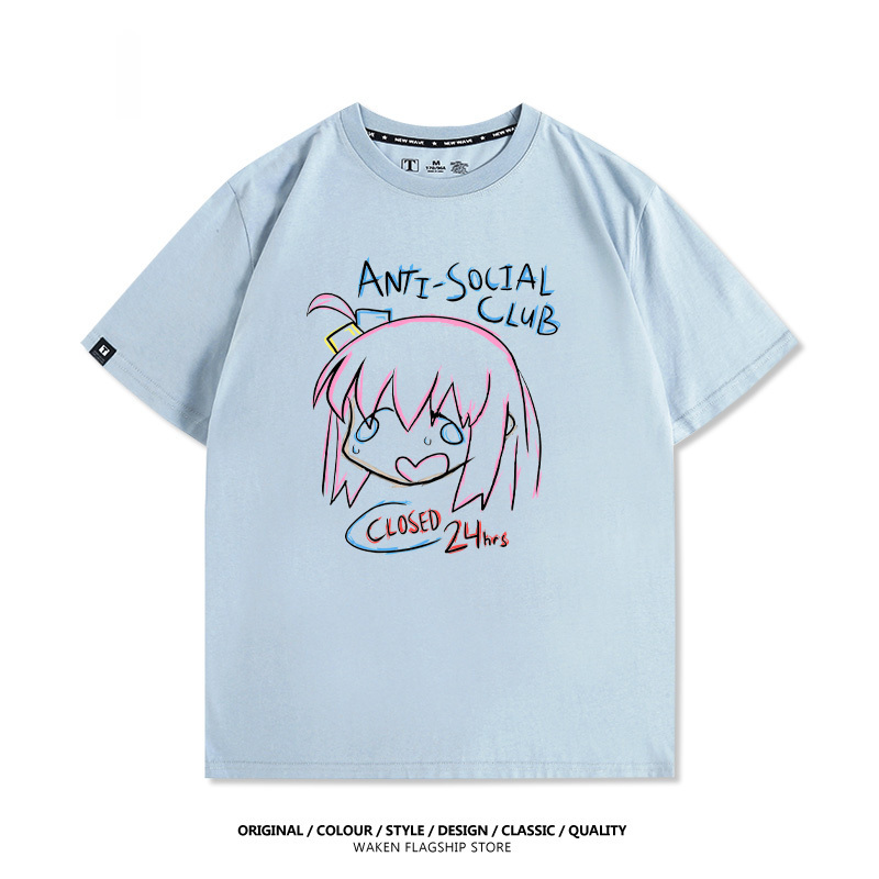 孤獨搖滾 後藤一里 印花短袖T恤-ZUIHANG SHOP