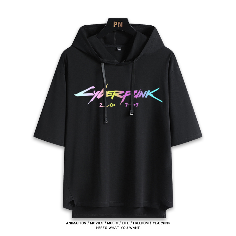 賽博朋克邊緣行者 連帽短袖T恤-ZUIHANG SHOP