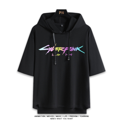 賽博朋克邊緣行者 連帽短袖T恤-ZUIHANG SHOP