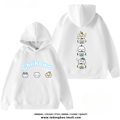 Chiikawa新款 親子情侶男女款連帽衛衣-ZUIHANG SHOP