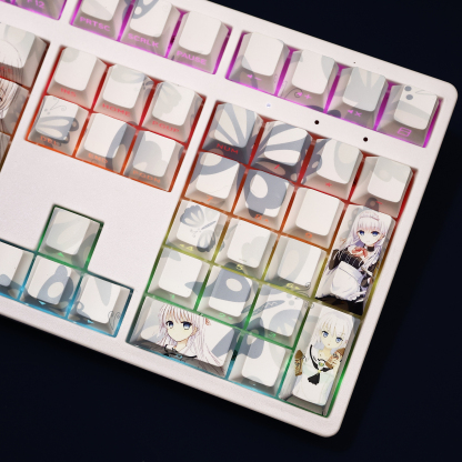 鸣濑白羽Summer Pockets透光RGB108鍵標準配列衛星軸鍵帽-ZUIHANG SHOP