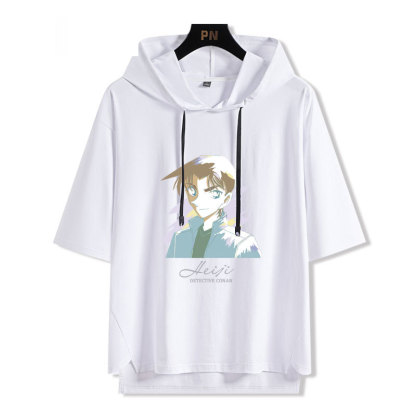 名偵探柯南 連帽短袖T恤-ZUIHANG SHOP