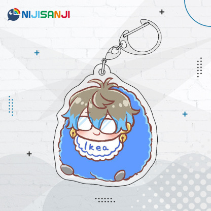 Luxiem彩虹社全員同人週邊 NIJISANJI EN 雙面夾層鑰匙扣掛件吧唧