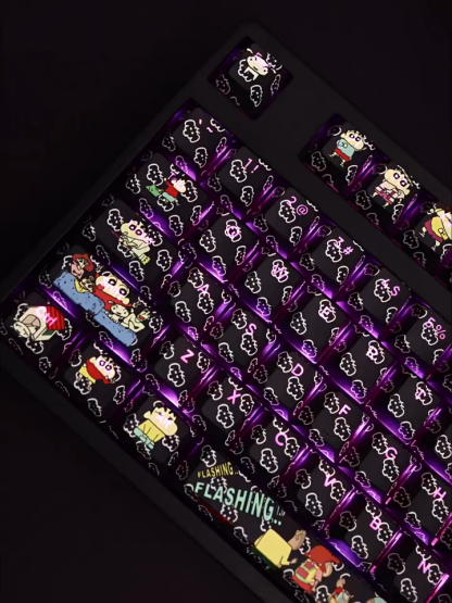 蠟筆小新透光RGB108鍵標準配列衛星軸鍵帽