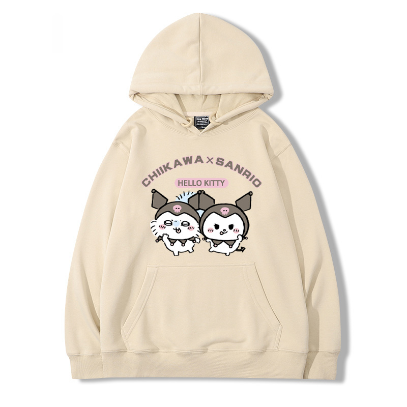 chiikawa吉伊卡哇聯名三麗歐新款 親子情侶男女款連帽衛衣-ZUIHANG SHOP