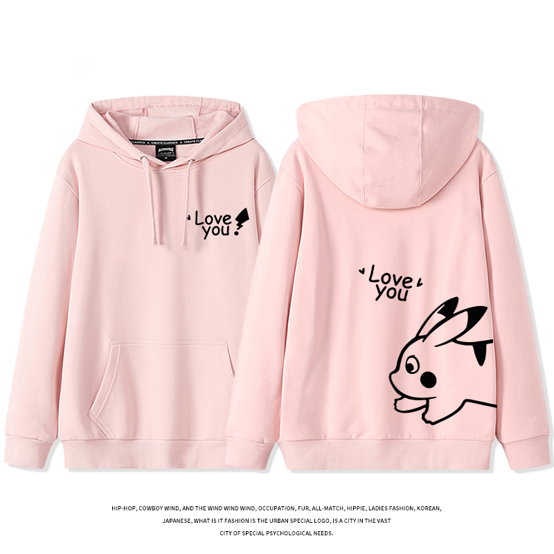 皮卡丘聯名 2025秋冬新款 親子情侶裝連帽衛衣