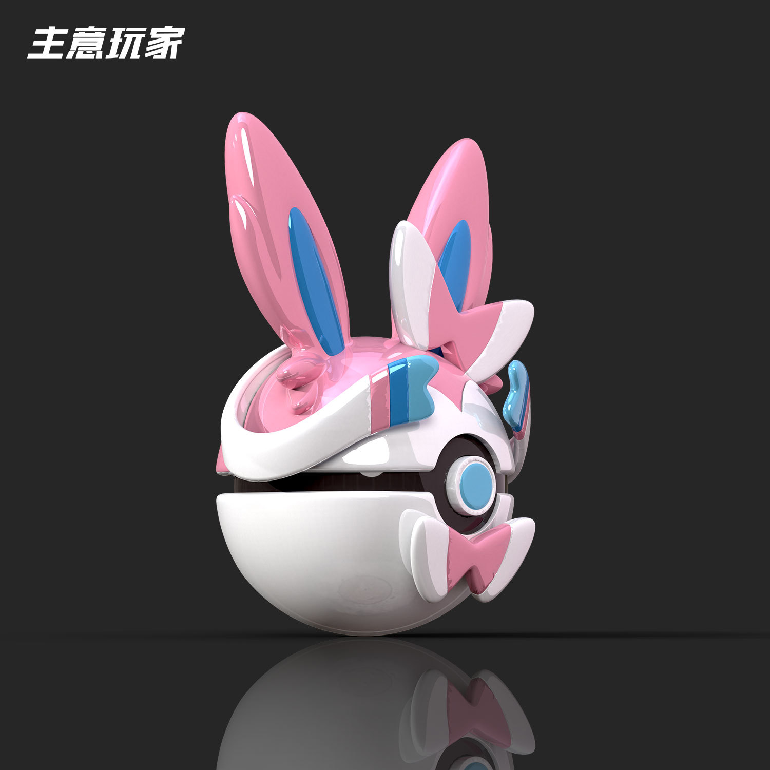 寶貝球仙子伊布精靈球 GK電鍍漆模型-ZUIHANG SHOP