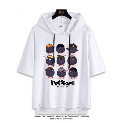 排球少年 連帽短袖T恤