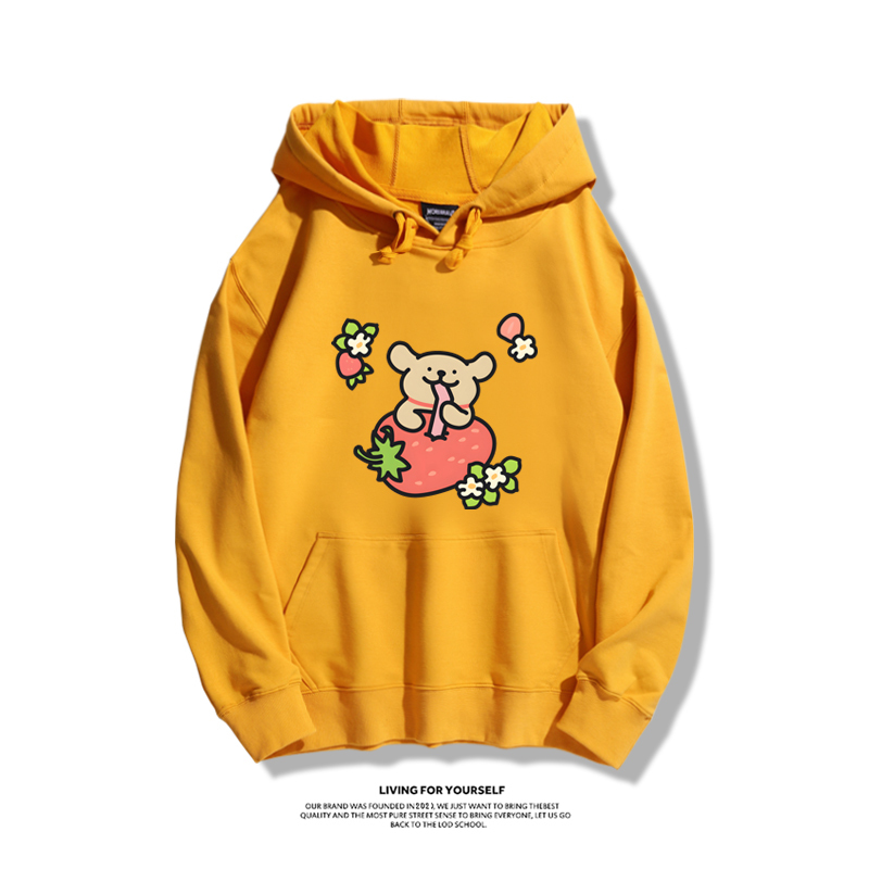 線條小狗新款 親子情侶男女款連帽衛衣-ZUIHANG SHOP