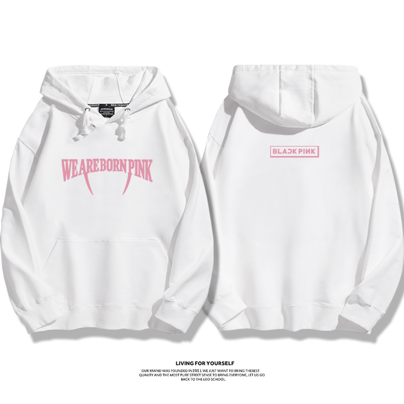 rose樸彩英bornpink周邊 2025秋冬新款 親子情侶裝連帽衛衣
