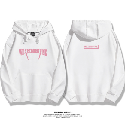 rose樸彩英bornpink周邊 2025秋冬新款 親子情侶裝連帽衛衣