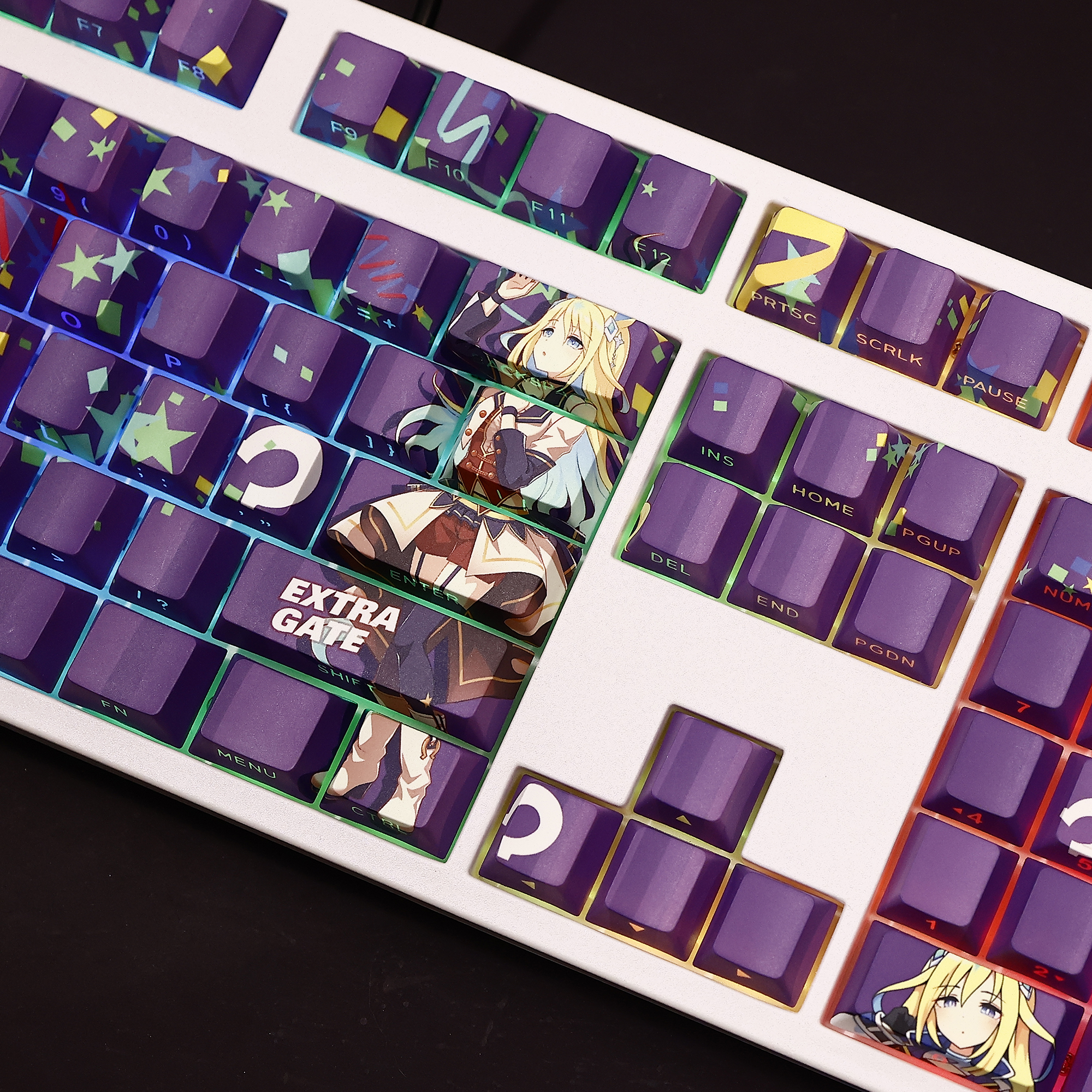 賽馬娘新宇宙透光RGB108鍵標準配列衛星軸鍵帽-ZUIHANG SHOP