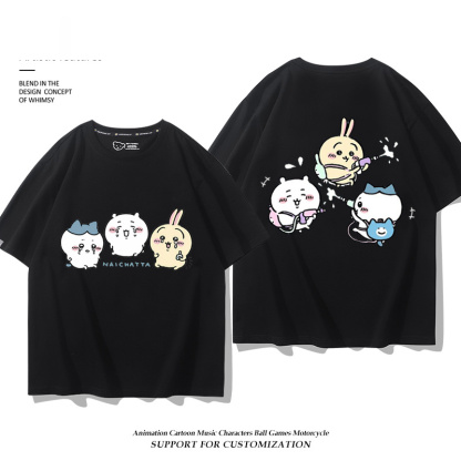 Chiikawa 2025親子情侶男女同款 印花短袖T恤-ZUIHANG SHOP