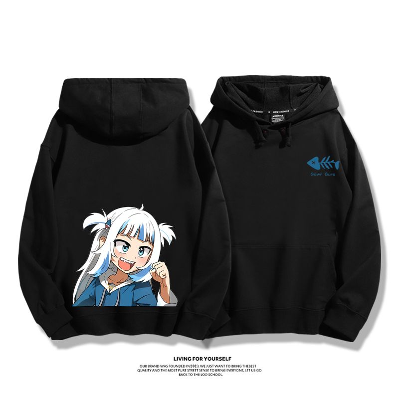 Gawr Gura 2025秋冬新款 親子情侶男女連帽衛衣-ZUIHANG SHOP