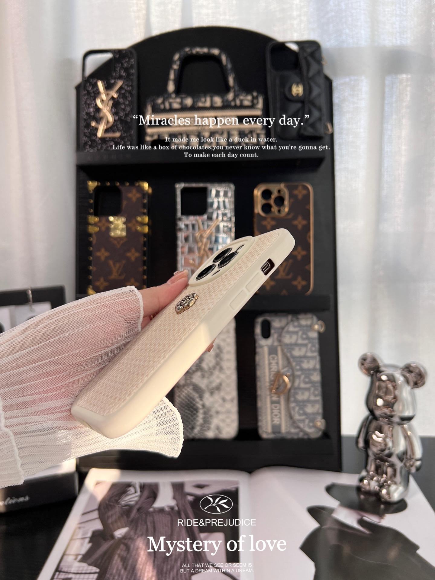 香奈兒山茶花全包手機殼-ZUIHANG SHOP