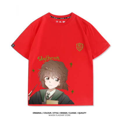 哈利波特 x 灰原哀 2025親子情侶男女同款 印花短袖T恤