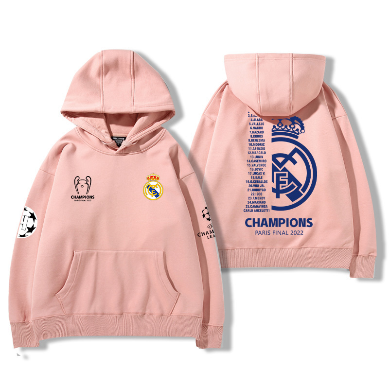 皇馬足球隊新款 親子情侶男女款連帽衛衣-ZUIHANG SHOP