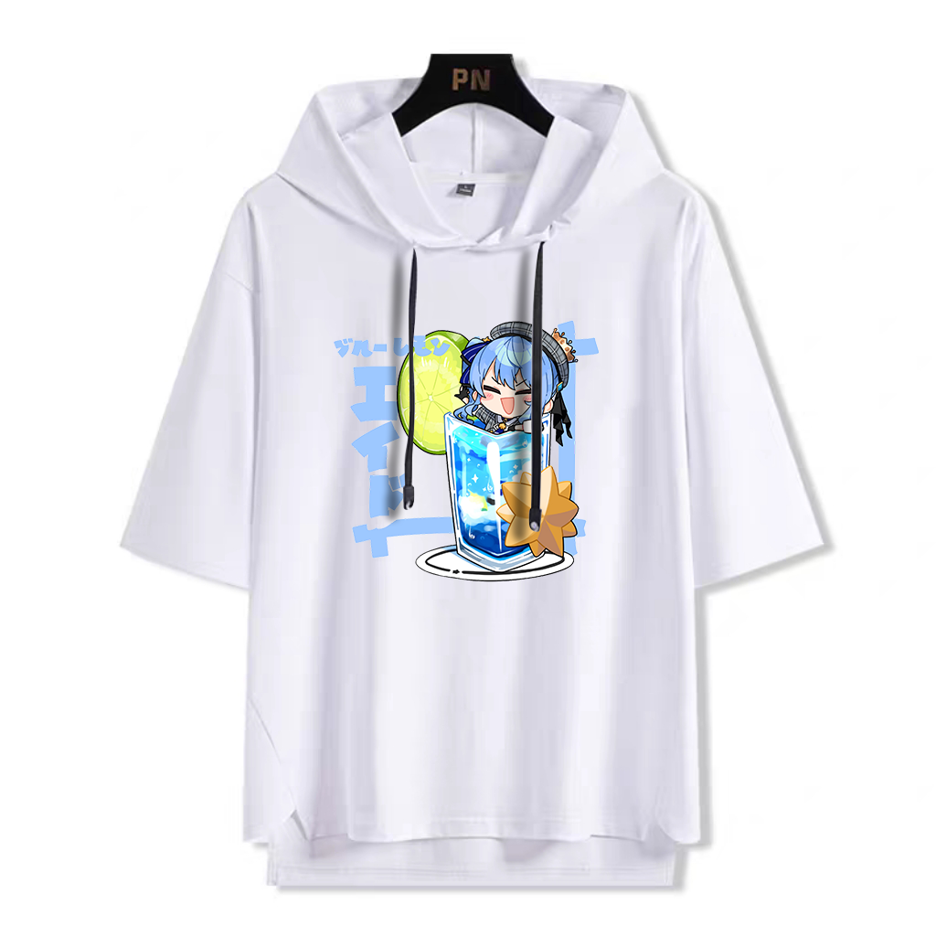 Hololive連帽短袖T恤