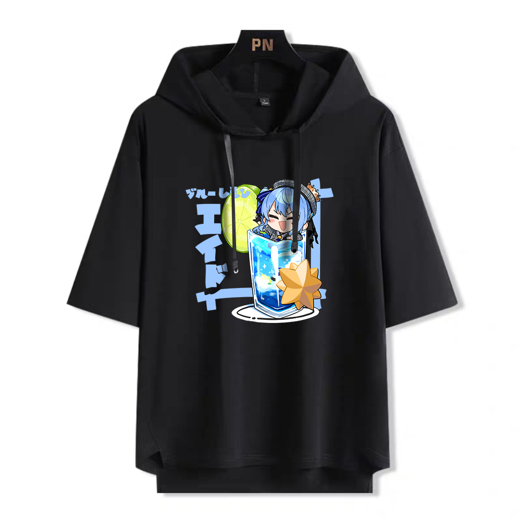 Hololive連帽短袖T恤