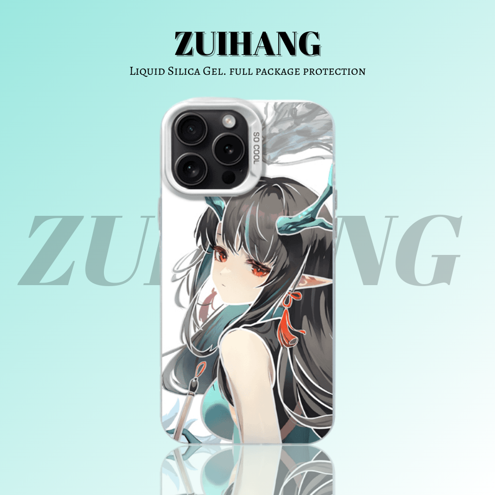 明日方舟彩銀線條漸變防摔手機殼-ZUIHANG SHOP