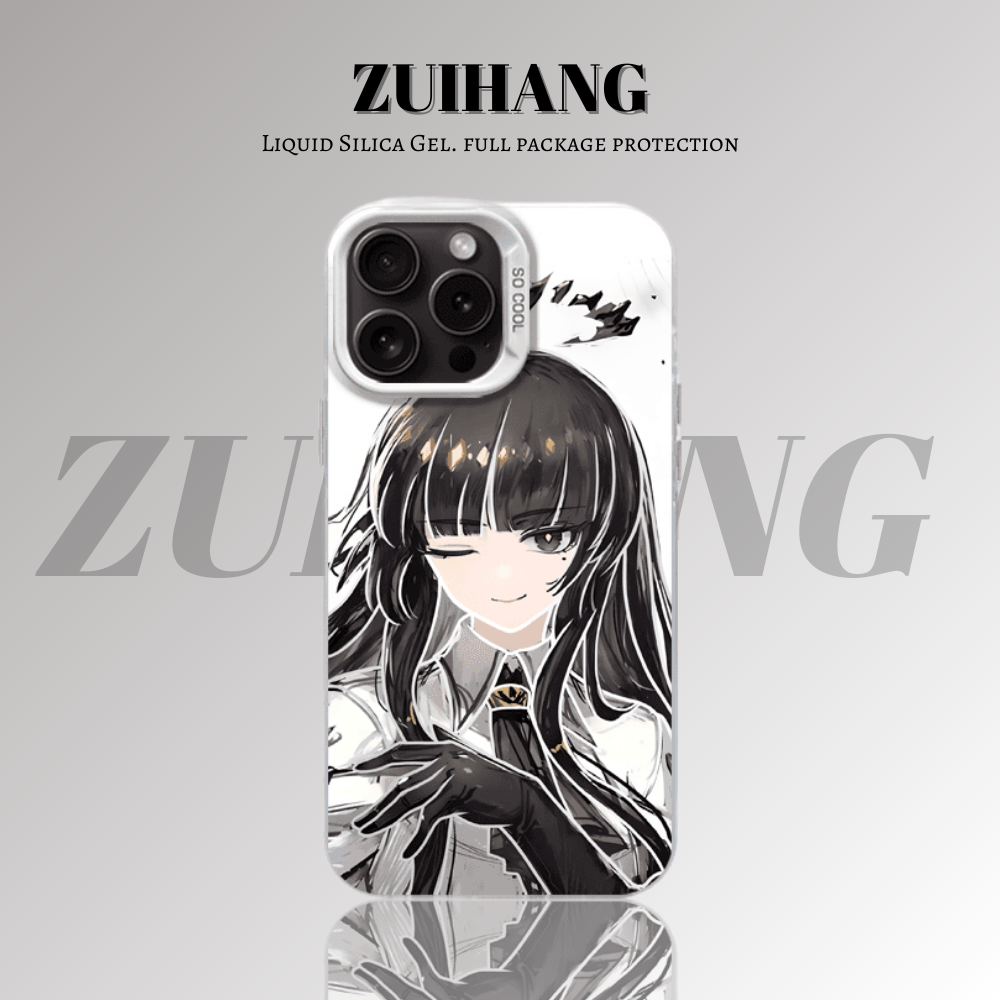 明日方舟彩銀線條漸變防摔手機殼-ZUIHANG SHOP