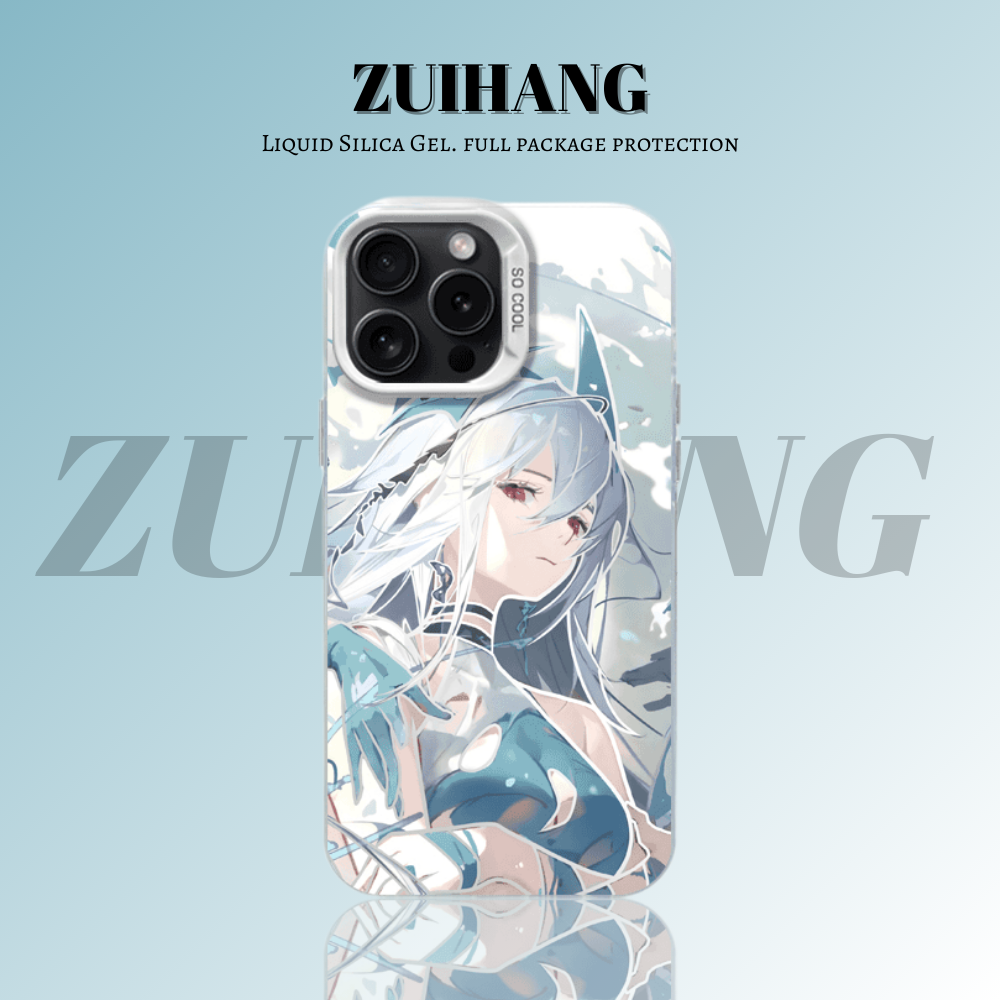 明日方舟彩銀線條漸變防摔手機殼-ZUIHANG SHOP