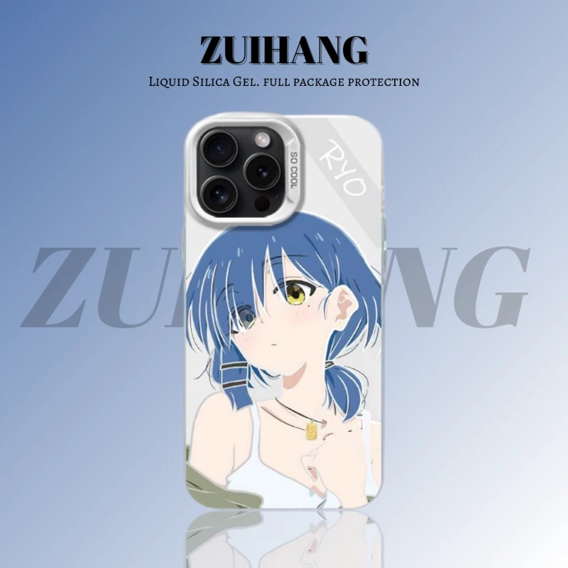 孤獨搖滾彩銀線條漸變防摔手機殼