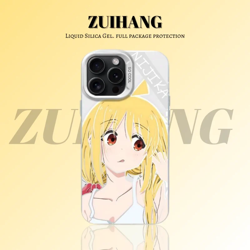孤獨搖滾彩銀線條漸變防摔手機殼