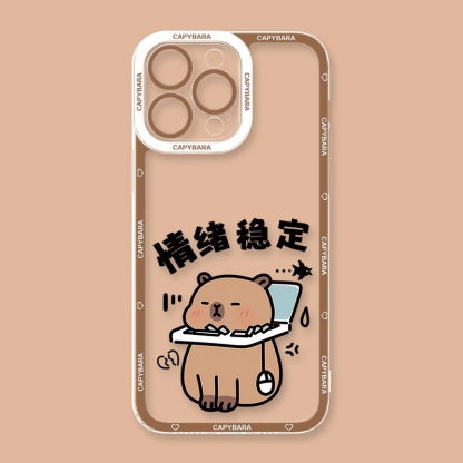 卡皮巴拉天使眼透明防摔軟殼-ZUIHANG SHOP