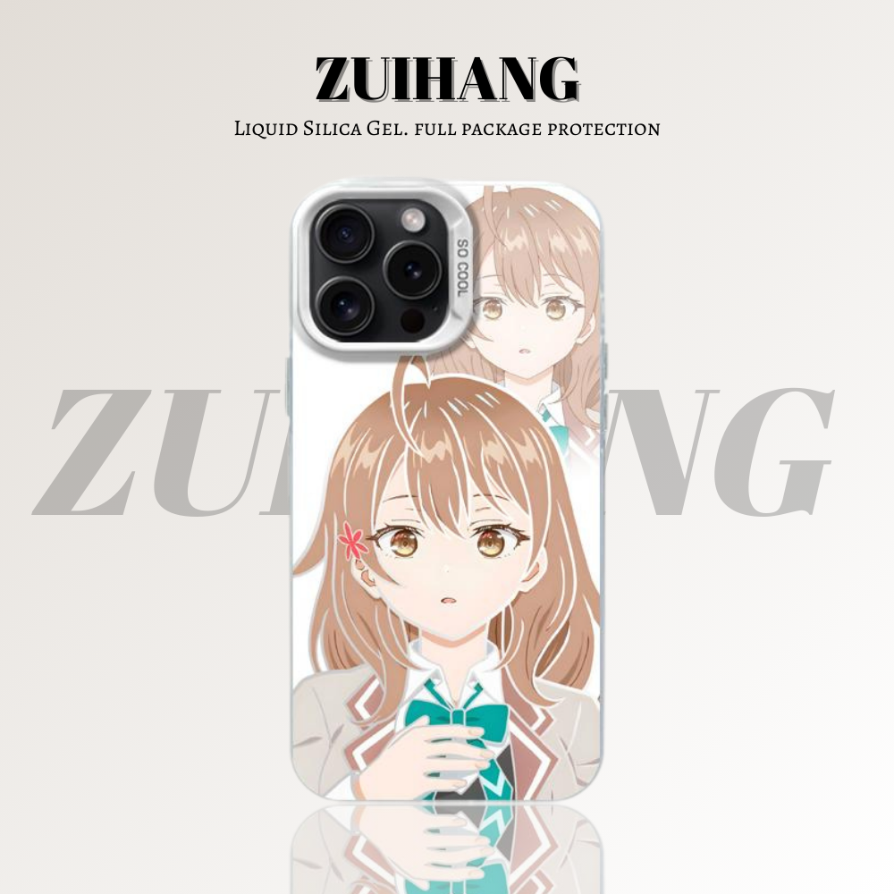 遮羞艾莉彩銀線條漸變防摔手機殼-ZUIHANG SHOP