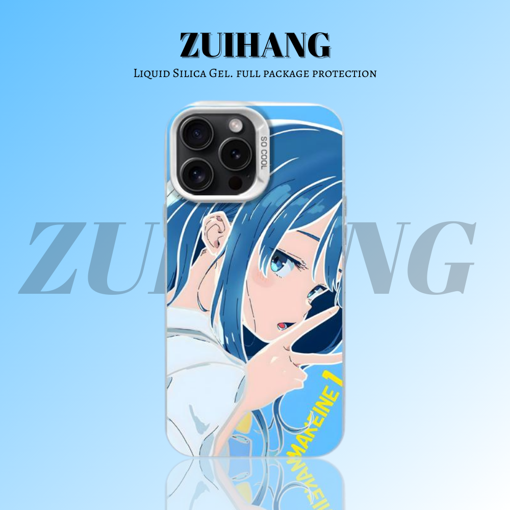 【大集合1.0】動漫彩銀線條漸變防摔手機殼-ZUIHANG SHOP