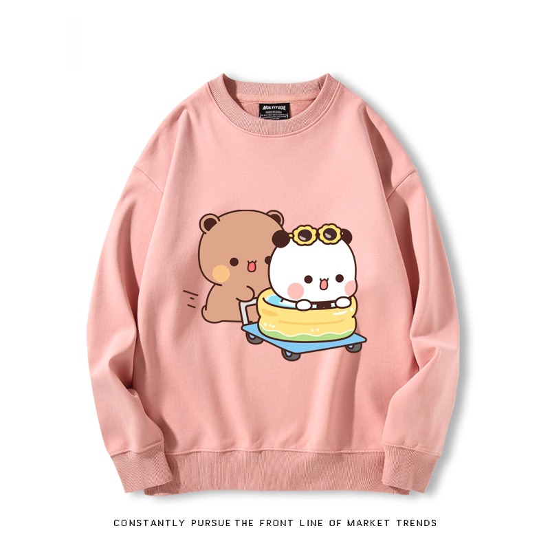 一二布布 秋冬新款 親子情侶裝圓領長袖