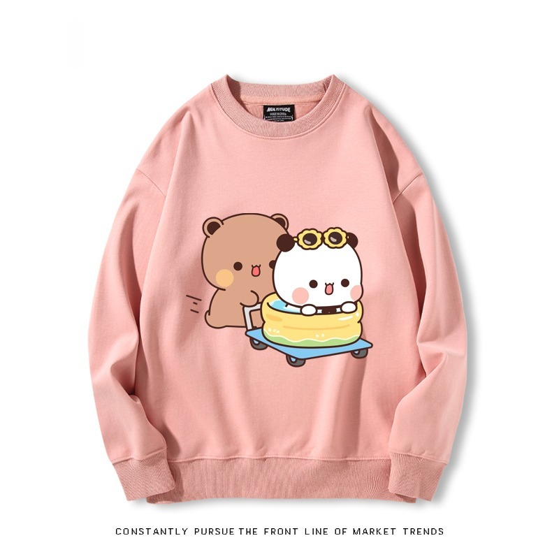 一二布布 秋冬新款 親子情侶裝圓領長袖