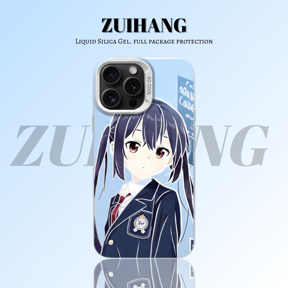 【大集合1.0】動漫彩銀線條漸變防摔手機殼-ZUIHANG SHOP