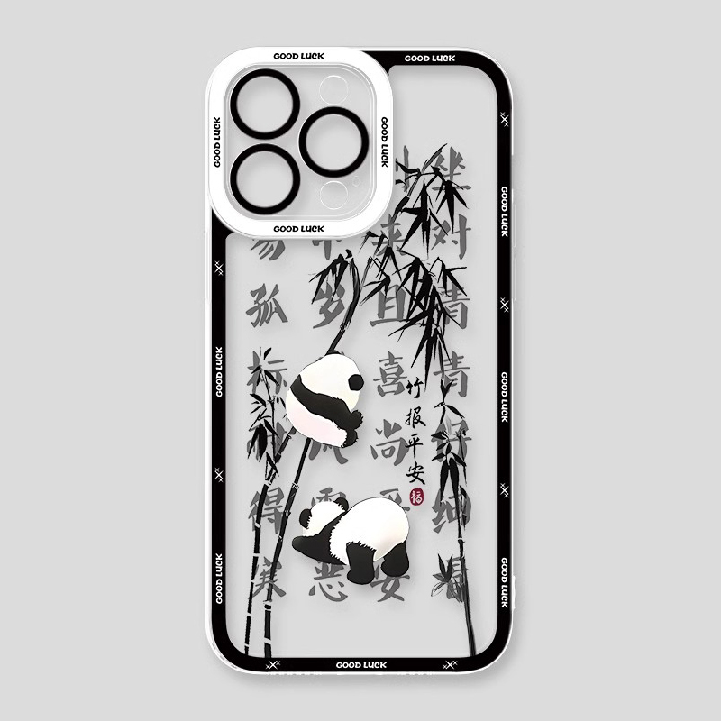 熊貓兔子天使眼透明防摔軟殼-ZUIHANG SHOP