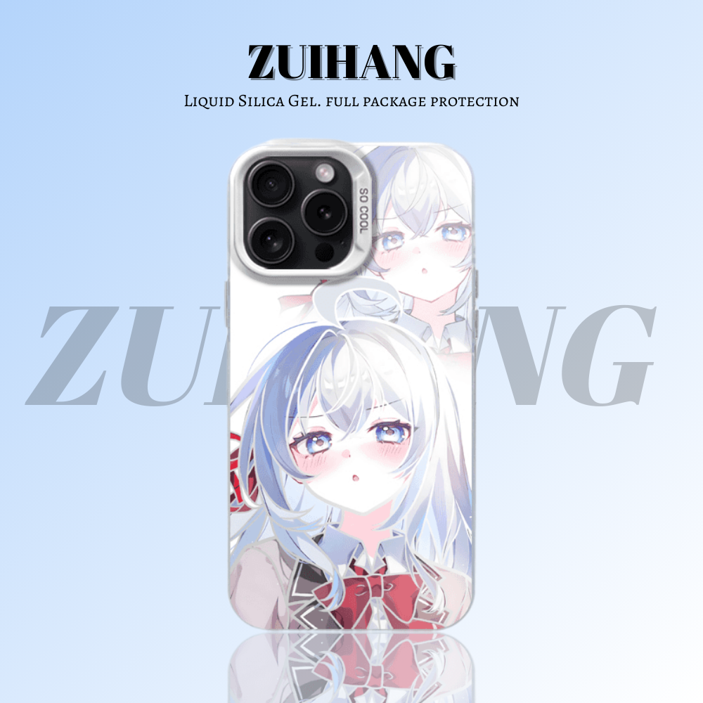 遮羞艾莉彩銀線條漸變防摔手機殼-ZUIHANG SHOP
