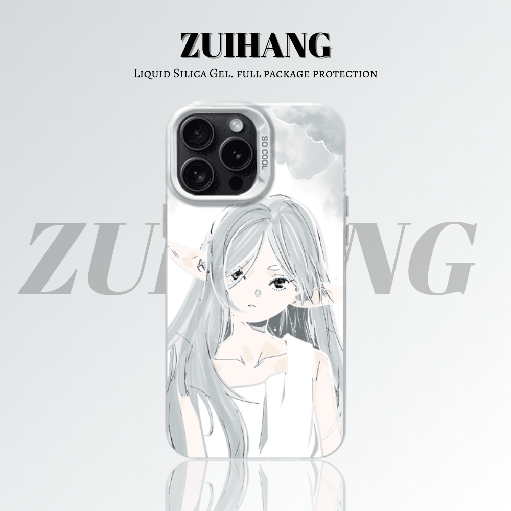 芙莉蓮彩銀線條漸變防摔手機殼-ZUIHANG SHOP