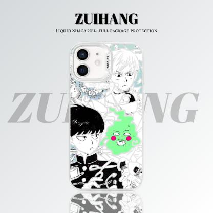 【大集合2.0】動漫彩銀線條漸變防摔手機殼-ZUIHANG SHOP