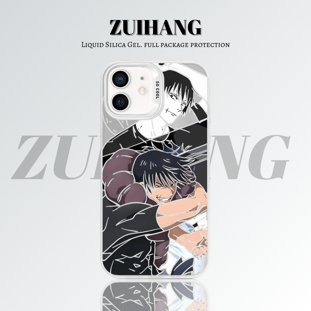 【大集合2.0】動漫彩銀線條漸變防摔手機殼-ZUIHANG SHOP