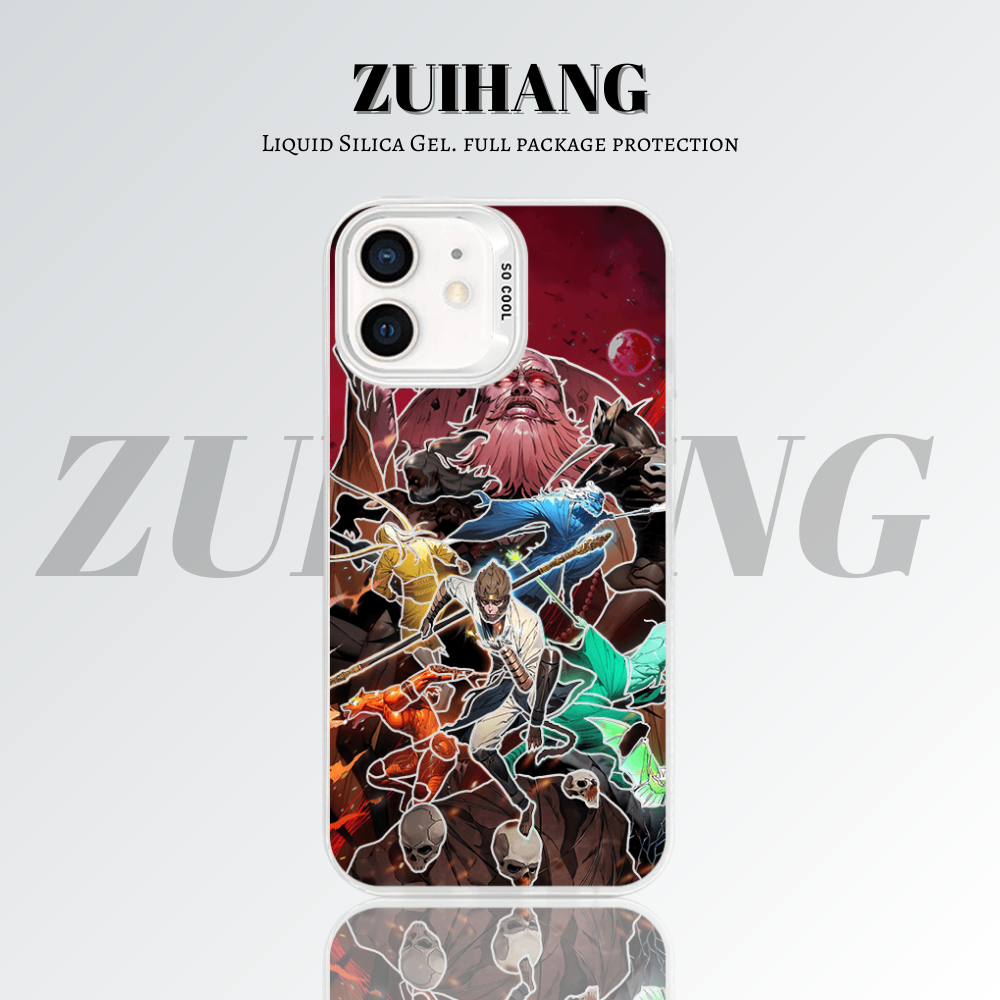 【大集合2.0】動漫彩銀線條漸變防摔手機殼-ZUIHANG SHOP