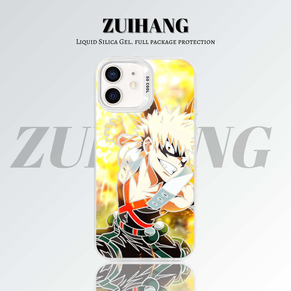 【大集合2.0】動漫彩銀線條漸變防摔手機殼-ZUIHANG SHOP